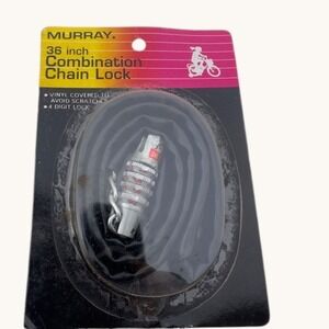 Murray 36" Combination Chain Lock Vintage Bicycle Security Vinyl Covered 4 Digit